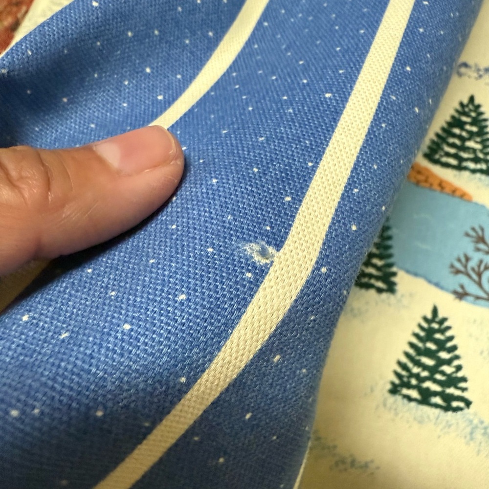 1992 vintage Fabric Traditions heart of the country of Christmas apron. Handmade - Picture 9 of 10